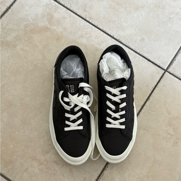 Givenchy Shoes - Givenchy Black Sneakers with White Laces